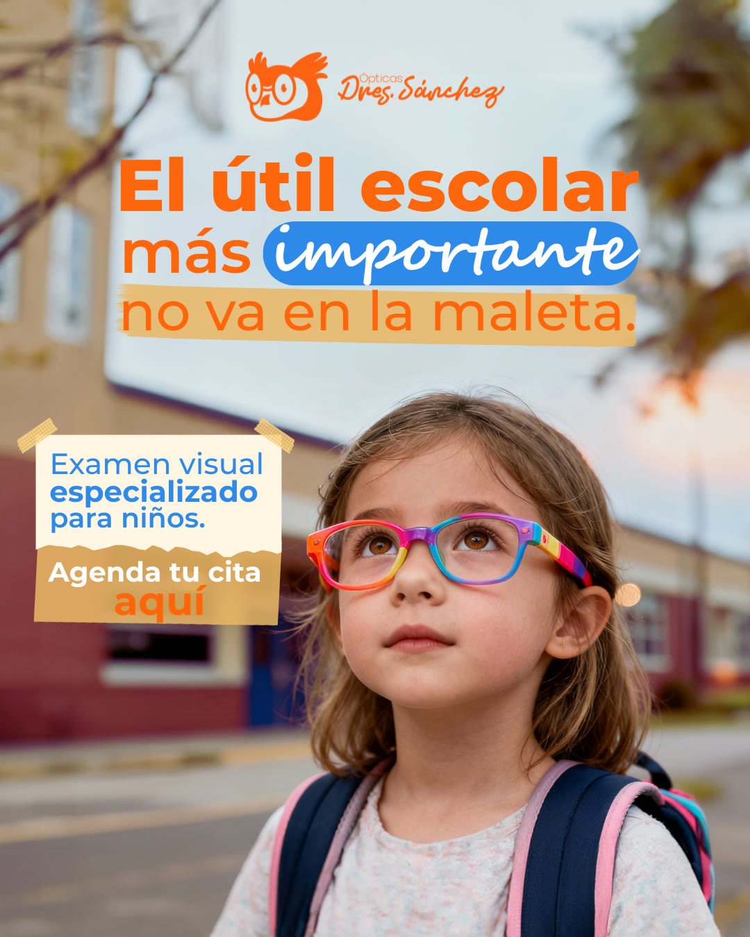 Pieza gráfica para Ópticas Dres. Sánchez